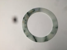 Load image into Gallery viewer, 53.6mm Certified type A 100% Natural green flying flowers Jadeite Jade bangle AB65