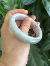 Load image into Gallery viewer, 54.8mm certified type A 100% Natural light green Jadeite Jade bangle  X16-5610