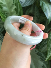 Load image into Gallery viewer, 54.8mm certified type A 100% Natural light green Jadeite Jade bangle  X16-5610