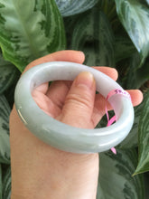 Load image into Gallery viewer, 54.8mm certified type A 100% Natural light green Jadeite Jade bangle  X16-5610