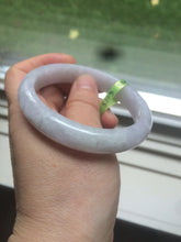 Load image into Gallery viewer, 55.9mm certified 100% natural green/white/purple jadeite jade bangle Z69-5705