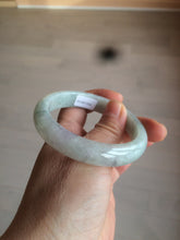 Load image into Gallery viewer, 54.5mm certified Type A 100% Natural green/purple/white  jadeite jade bangle S50-7163