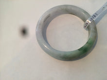 Load image into Gallery viewer, 56.5mm certified 100% natural Type A sunny green/white jadeite jade bangle A80-0458