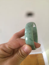 Load image into Gallery viewer, 51.7 mm Type A 100% Natural pea green thin style Jadeite Jade bangle T412