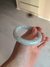 Load image into Gallery viewer, 54.5mm certified Type A 100% Natural green/purple/white  jadeite jade bangle S50-7163