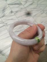 Load image into Gallery viewer, 55.9mm certified 100% natural green/white/purple jadeite jade bangle Z69-5705