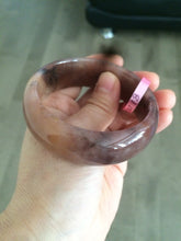 Load image into Gallery viewer, 56.8mm 100% natural red/purple/violet Quartzite (Shetaicui jade) bangle Y12