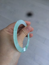 Load image into Gallery viewer, 53.7mm certificated Type A 100% Natural sunny green Jadeite Jade bangle A82-4958