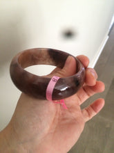 Load image into Gallery viewer, 56.8mm 100% natural red/purple/violet Quartzite (Shetaicui jade) bangle Y12