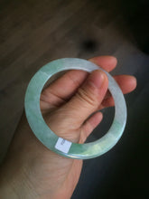 Load image into Gallery viewer, 53.7mm certificated Type A 100% Natural sunny green Jadeite Jade bangle A82-4958