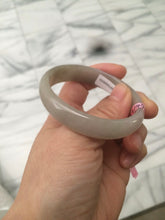Load image into Gallery viewer, 50.5mm Certified Type A 100% Natural icy gary/green/brown oval Jadeite Jade bangle Z57-5353