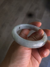 Load image into Gallery viewer, 50.5mm Certified type A 100% Natural light green/purple Jadeite Jade bangle D51-3534