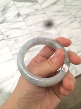 Load image into Gallery viewer, 50.5mm Certified type A 100% Natural light green/purple Jadeite Jade bangle D51-3534