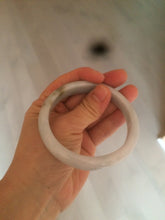 Load image into Gallery viewer, 58.8mm certified Type A 100% Natural light green/purple Jadeite bangle D85-1702