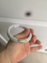 Load image into Gallery viewer, 58.8mm certified Type A 100% Natural light green/purple Jadeite bangle D85-1702