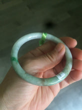 Load image into Gallery viewer, 55.8mm 100% natural type A certified sunny green/gray/brown round cut jadeite jade bangle U52-1130
