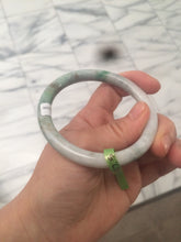 Load image into Gallery viewer, 55.8mm 100% natural type A certified sunny green/gray/brown round cut jadeite jade bangle U52-1130
