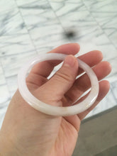 Load image into Gallery viewer, 56.4mm Certified Type A 100% Natural light purple/white/yellow round cut Jadeite Jade bangle F73-5254