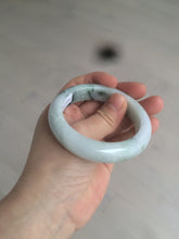 Load image into Gallery viewer, 53.5mm certified 100% natural Type A green/purple/white jadeite jade bangle AB90-1704