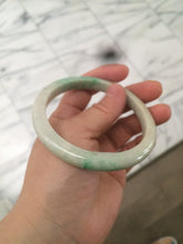 Load image into Gallery viewer, 59.5mm Certified Type A 100% Natural sunny green/yellow Jadeite Jade bangle D53-2599