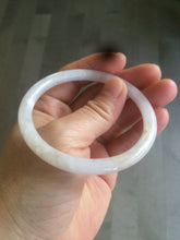 Load image into Gallery viewer, 56.4mm Certified Type A 100% Natural light purple/white/yellow round cut Jadeite Jade bangle F73-5254