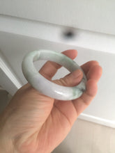 Load image into Gallery viewer, 53.5mm certified 100% natural Type A green/purple/white jadeite jade bangle AB90-1704