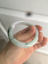 Load image into Gallery viewer, 53.5mm certified 100% natural Type A green/purple/white jadeite jade bangle AB90-1704