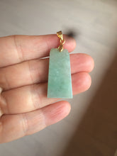Load image into Gallery viewer, 100% Natural watery light green Jadeite Jade safe and sound pendant Y104