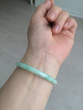 Load image into Gallery viewer, 49.7mm Certified Type A 100% Natural sunny green/red slim Jadeite Jade bangle AQ22-0186