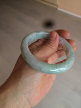 Load image into Gallery viewer, 55.7mm certified 100% natural green/white jadeite jade bangle AB89-2254