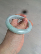 Load image into Gallery viewer, 55.7mm certified 100% natural green/white jadeite jade bangle AB89-2254