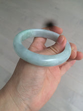 Load image into Gallery viewer, 55.7mm certified 100% natural green/white jadeite jade bangle AB89-2254