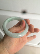 Load image into Gallery viewer, 55.7mm certified 100% natural green/white jadeite jade bangle AB89-2254
