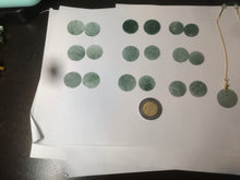 Load image into Gallery viewer, 100% Natural icy watery blue/green/gray plate (蝉翼) dangling Guatemala jadeite Jade earring S46