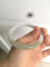 Load image into Gallery viewer, 57.3mm Type A 100% Natural green/white Jadeite Jade bangle AT61-7739