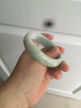 Load image into Gallery viewer, 56.3mm certified 100% natural Type A light green/white jadeite jade bangle AB88-1153