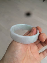 Load image into Gallery viewer, 52mm Certified Type A 100% Natural green/white square Jadeite Jade bangle AT55-8061