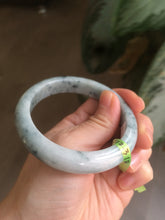 Load image into Gallery viewer, 56.5mm certificated Type A 100% Natural white/green/blue Jadeite Jade bangle Q86-1602