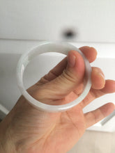 Load image into Gallery viewer, 52mm Certified Type A 100% Natural green/white square Jadeite Jade bangle AT55-8061