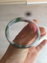 Load image into Gallery viewer, 50mm Certified Type A 100% Natural sunny green purple brown oval shape Jadeite Jade bangle AM12-4987