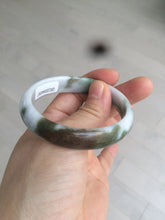 Load image into Gallery viewer, 50mm Certified Type A 100% Natural sunny green purple brown oval shape Jadeite Jade bangle AM12-4987