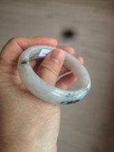 Load image into Gallery viewer, 50.8mm certified type A 100% Natural light green white oval Jadeite Jade bangle AB86-2856