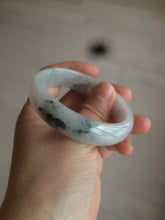 Load image into Gallery viewer, 50.8mm certified type A 100% Natural light green white oval Jadeite Jade bangle AB86-2856