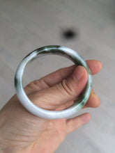 Load image into Gallery viewer, 50mm Certified Type A 100% Natural sunny green purple brown oval shape Jadeite Jade bangle AM12-4987