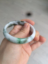 Load image into Gallery viewer, 50mm Certified Type A 100% Natural sunny green purple brown oval shape Jadeite Jade bangle AM12-4987