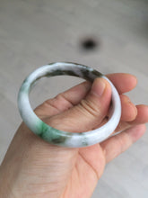 Load image into Gallery viewer, 50mm Certified Type A 100% Natural sunny green purple brown oval shape Jadeite Jade bangle AM12-4987