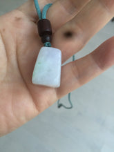 Load image into Gallery viewer, 100% Natural sunny green/purple scale weight jadeite Jade pendant necklace AF40