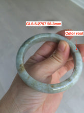 Load image into Gallery viewer, 54-57mm Certified type A 100% Natural yellow/brown Jadeite bangle group GL6