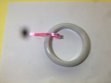 Load image into Gallery viewer, 56.8mm certified type A 100% Natural white/light green jadeite jade bangle B75-9276