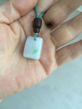 Load image into Gallery viewer, 100% Natural sunny green/purple scale weight jadeite Jade pendant necklace AF40